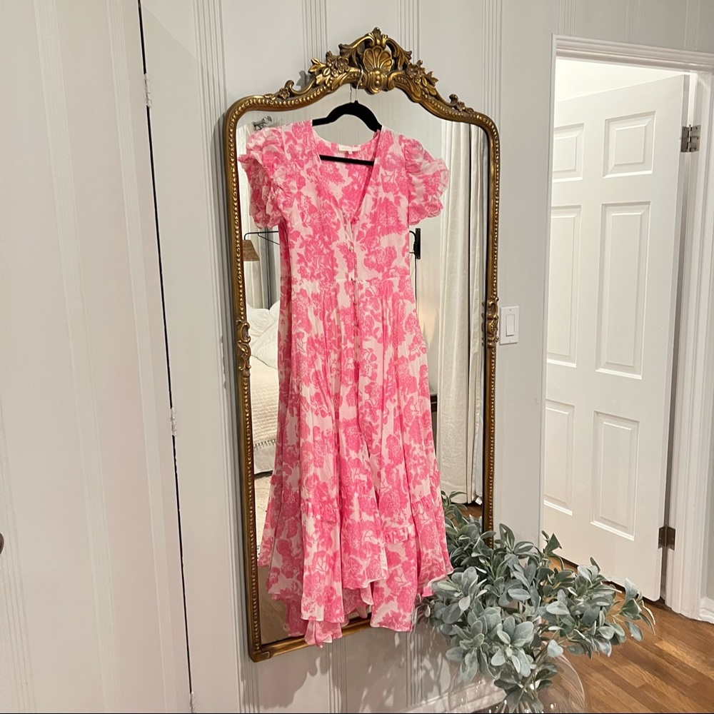 LoveShackFancy pink dress size 6